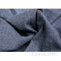 Tessuto in tweed di lana intrecciato per soprabito
